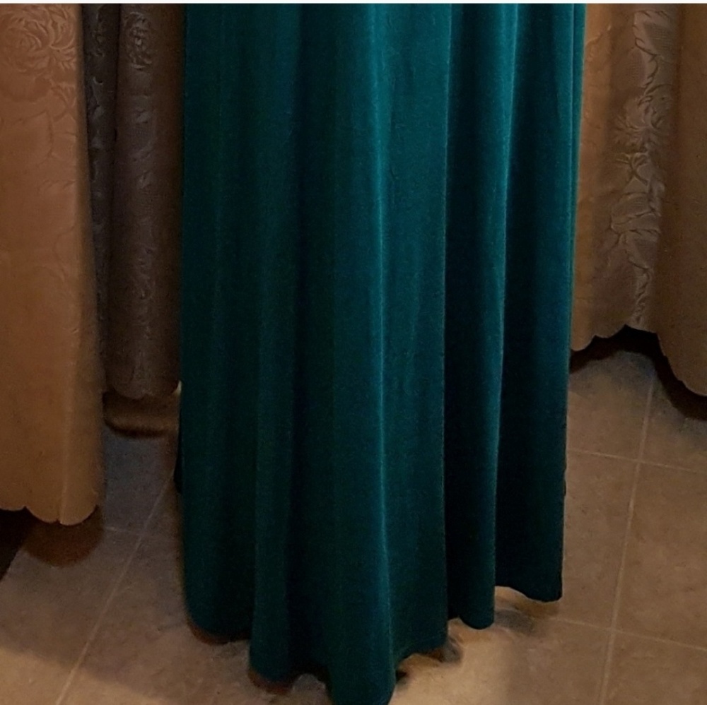 New Gilli Boutique Teal Maxi Dress Tall - Picture 2 of 8